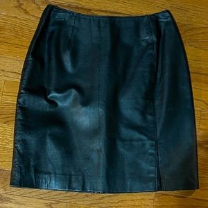 Genuine Leather Skirt, Size 6
